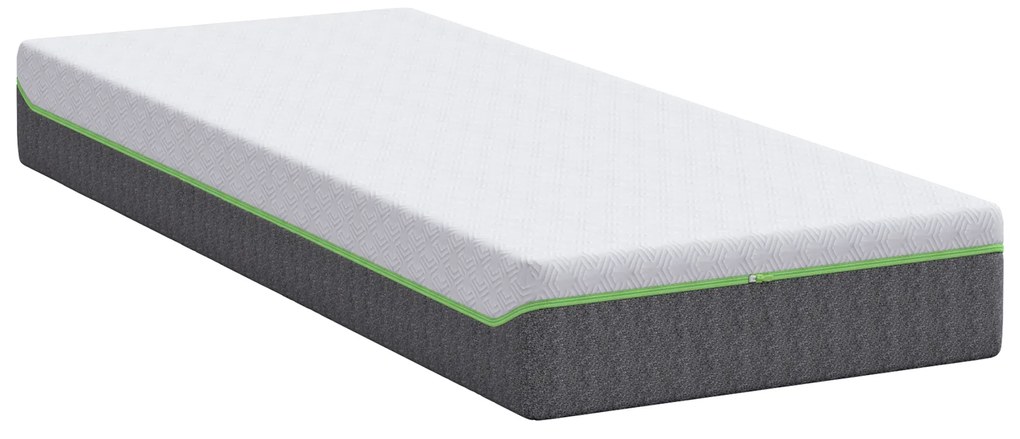 vidaXL Στρώμα Λευκό, Γκρι 70 x 200 cm Pěna