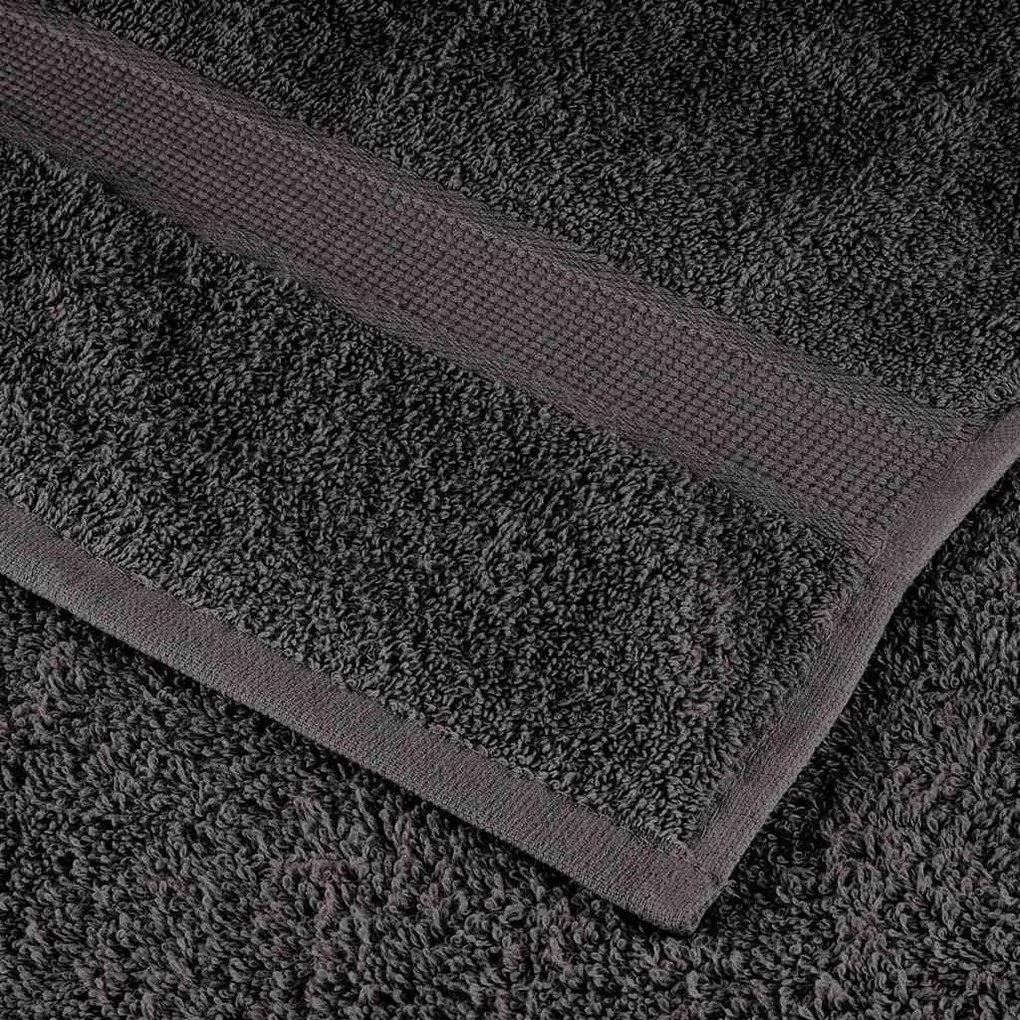 vidaXL a Πετσέτες Προσώπου SOLUND 2 pcs Ανθρακί Βαμβάκι