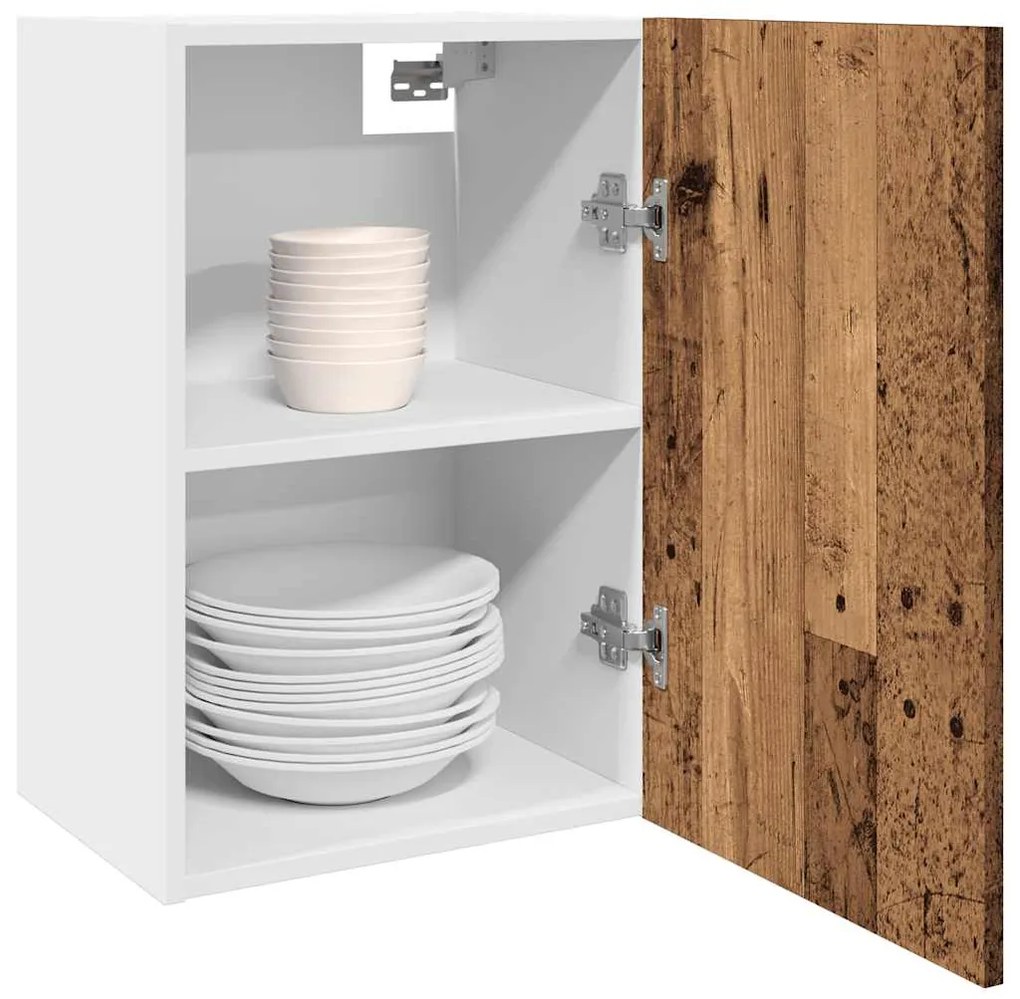 Κρεμαστό Ντουλάπι "Lyon" από Παλιό Ξύλο 40x31x60 εκ. από Τεχνητό Ξύλο