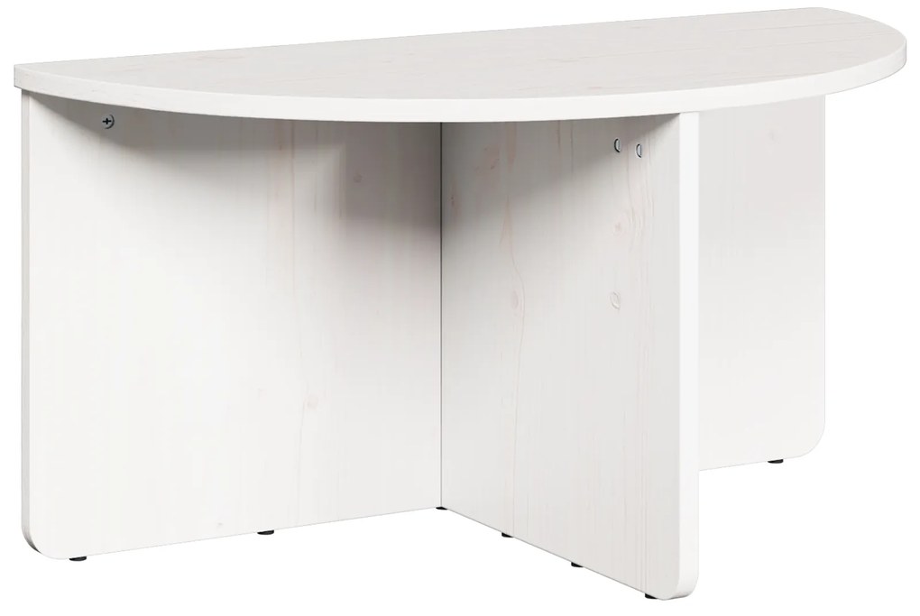 vidaXL Τραπεζάκι σαλονιού 2 pcs Λευκό Μασίφ ξύλο πεύκου