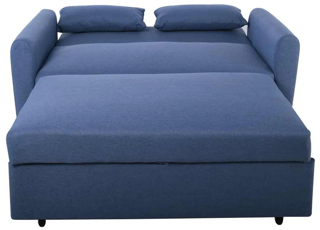 Καναπές Κρεβάτι MOTTO Ύφασμα Μπλε 145x89x86cm