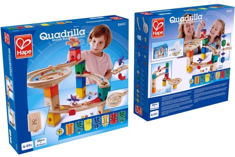 Quadrilla Race to the Finish Λαβύρινθος Με Μπίλιες 58Τεμ. Hape