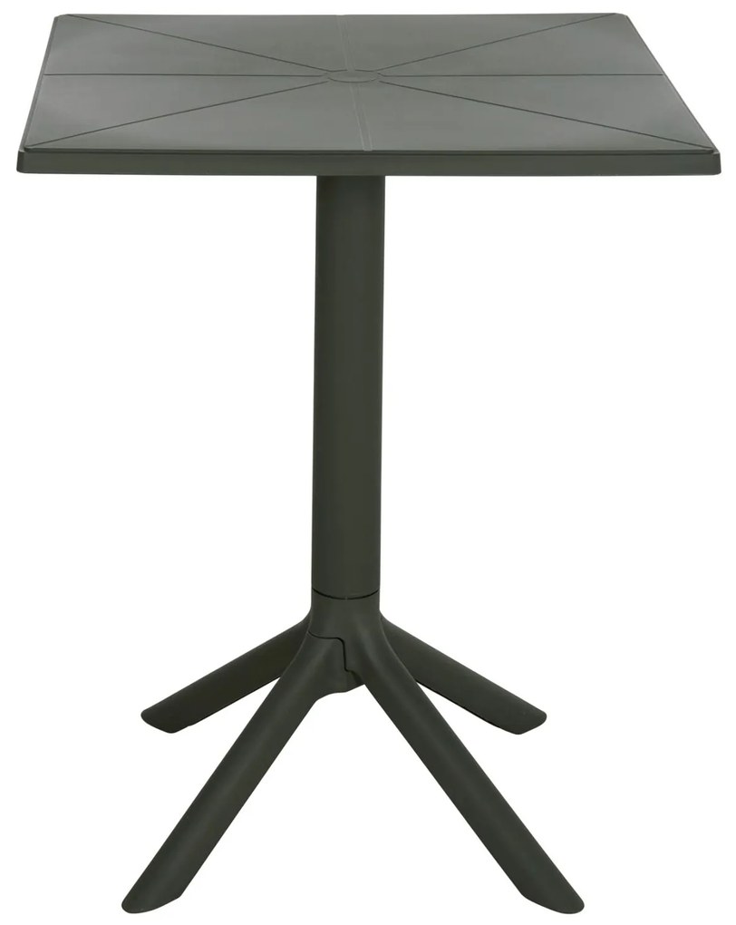 ΤΡΑΠΕΖΙ ΠΟΛΥΠΡΟΠΥΛΕΝΙΟΥ ΤΕΤΡΑΓΩΝΟ TERRIN  DARK OLIVE 60,5x60,5x76,5Υεκ.