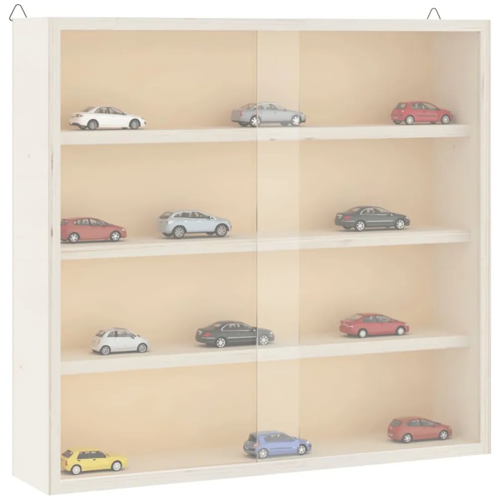 vidaXL Ξύλινη συλλεκτική βιτρίνα με πόρτες 40x8,5x37 εκ.