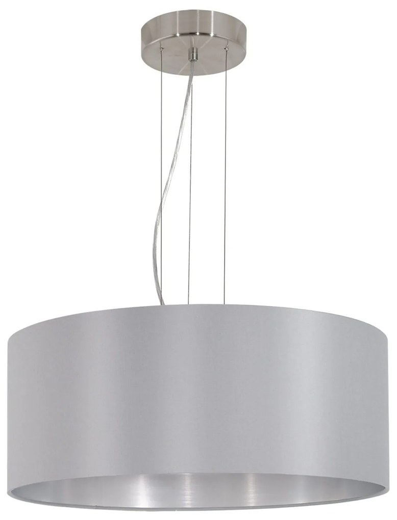 Φωτιστικό Οροφής Maserlo 31606 Grey Eglo Metal, Fabric