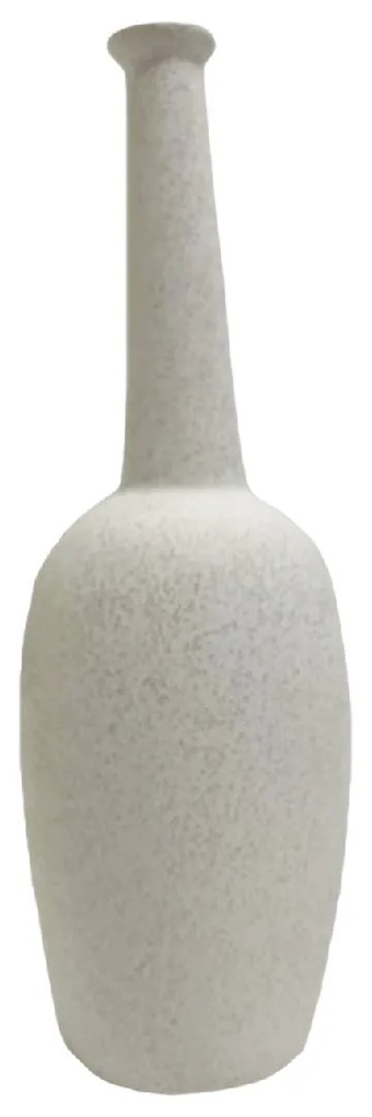 ΕΠΙΤΡΑΠΕΖΙΟ ΚΕΡΑΜΙΚΟ ΔΙΑΚΟΣΜΗΤΙΚΟ ELENDIL HM4591.01 ΥΠΟΛΕΥΚΟ ΚΡΥΣΤΑΛΛΙΚΟ Φ12x39.5Υεκ