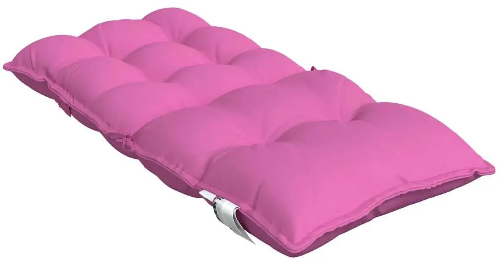 Μαξιλάρια Καρέκλας Χαμηλή Πλάτη 4 τεμ. Ροζ Ύφασμα Oxford - Ροζ