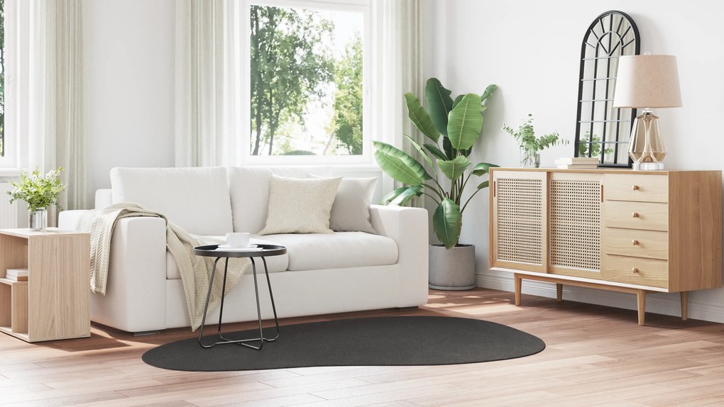 vidaXL Χαλί Ανθρακί 140 x 200 cm Πολυεστέρας