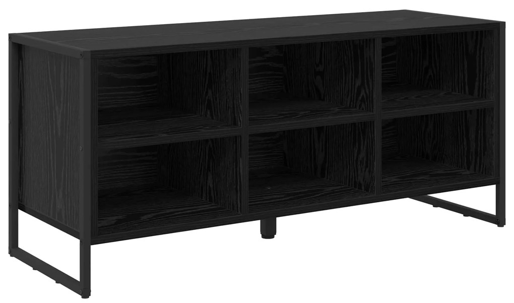 vidaXL Ντουλάπα Παπουτσιών με αποθήκευση Μαύρη Οξυά 60 x 35 x 44 εκ.