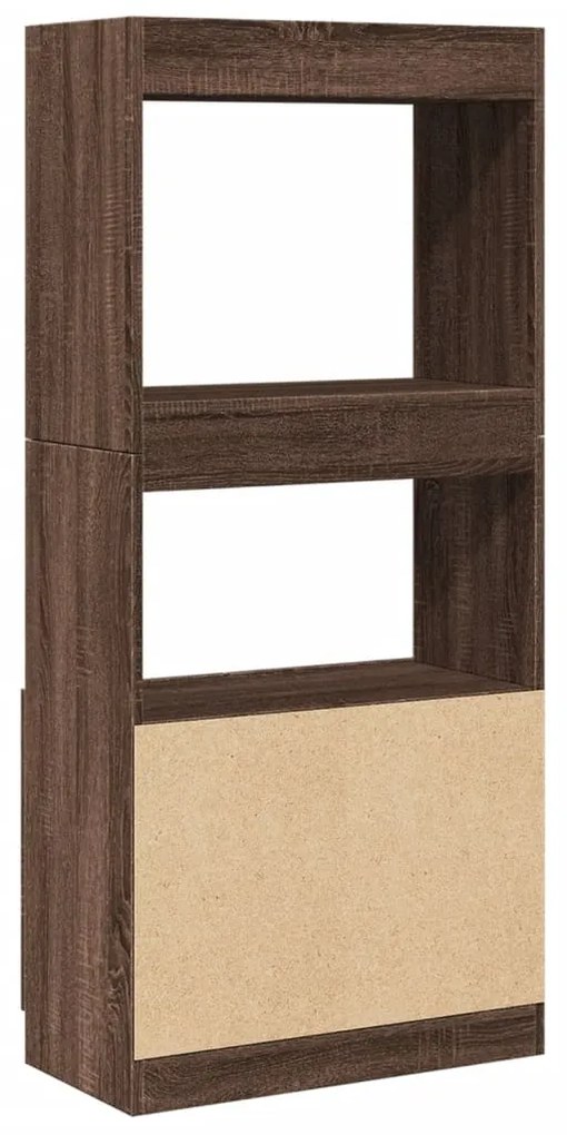 vidaXL Ντουλάπι Καφέ Δρυς 63x33x140 εκ. από Επεξεργασμένο Ξύλο