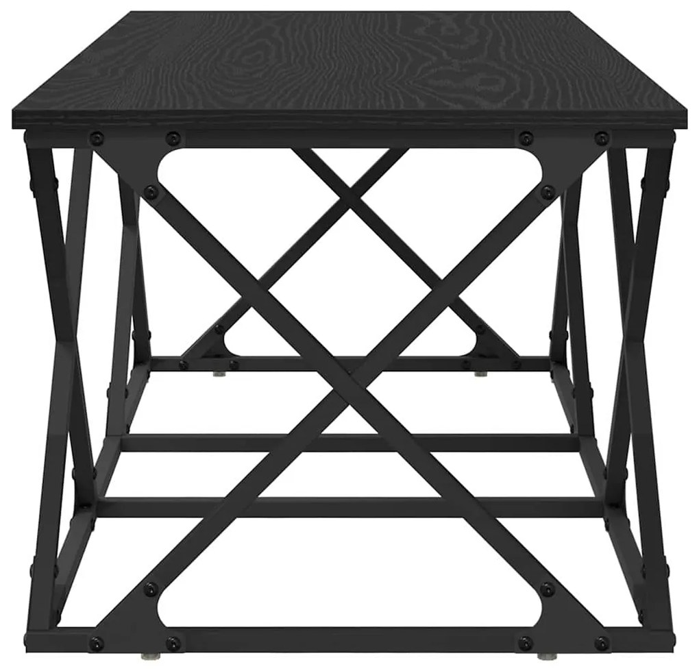 vidaXL Τραπεζάκι σαλονιού Μαύρη Οξυά 100 x 49 x 40 εκ