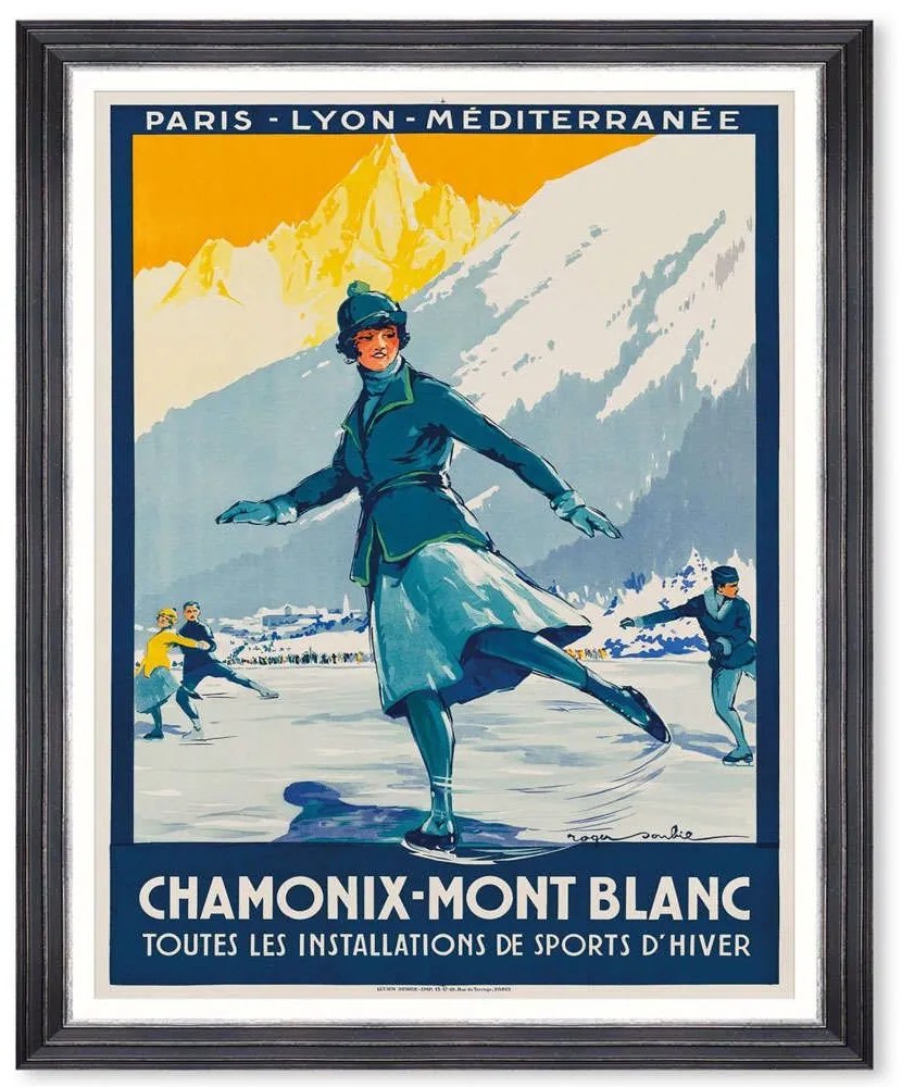 Κάδρο Chamonix Poster FA13451 50x70cm Multi MindTheGap Κάθετοι Wood, Glass