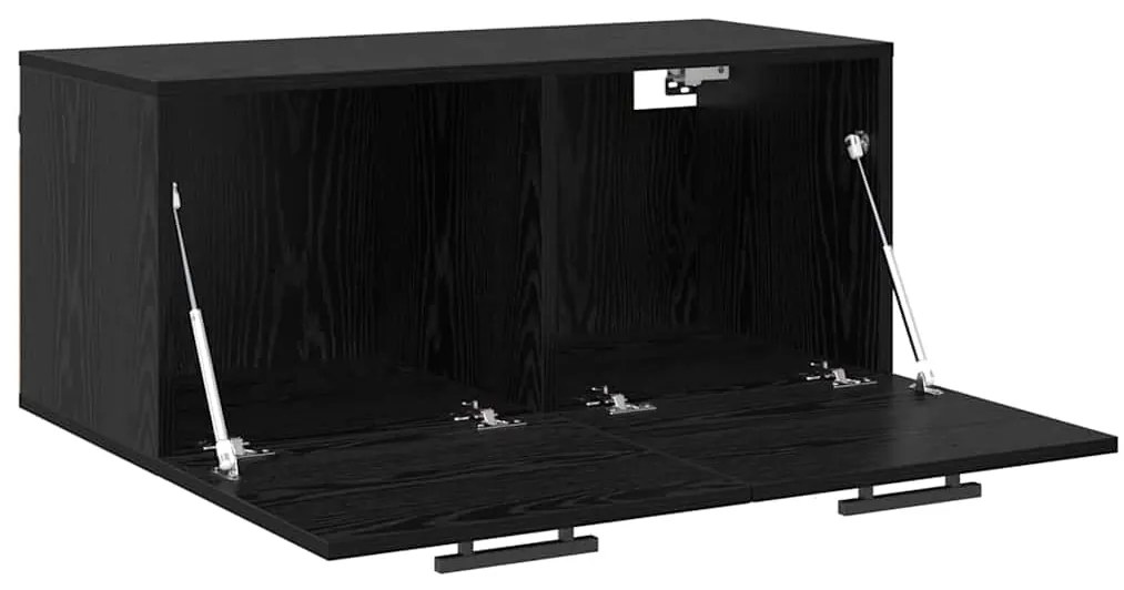 vidaXL Ντουλάπα Τοίχου Μαύρη δρυς 80 x 36.5 x 35 cm Επεξεργασμένο ξύλο