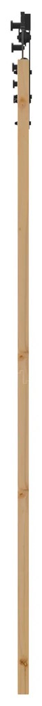 vidaXL Συρόμενη Πόρτα με Σετ Εξαρτημάτων 78x211 cm Στερεό Ξύλο Πεύκου