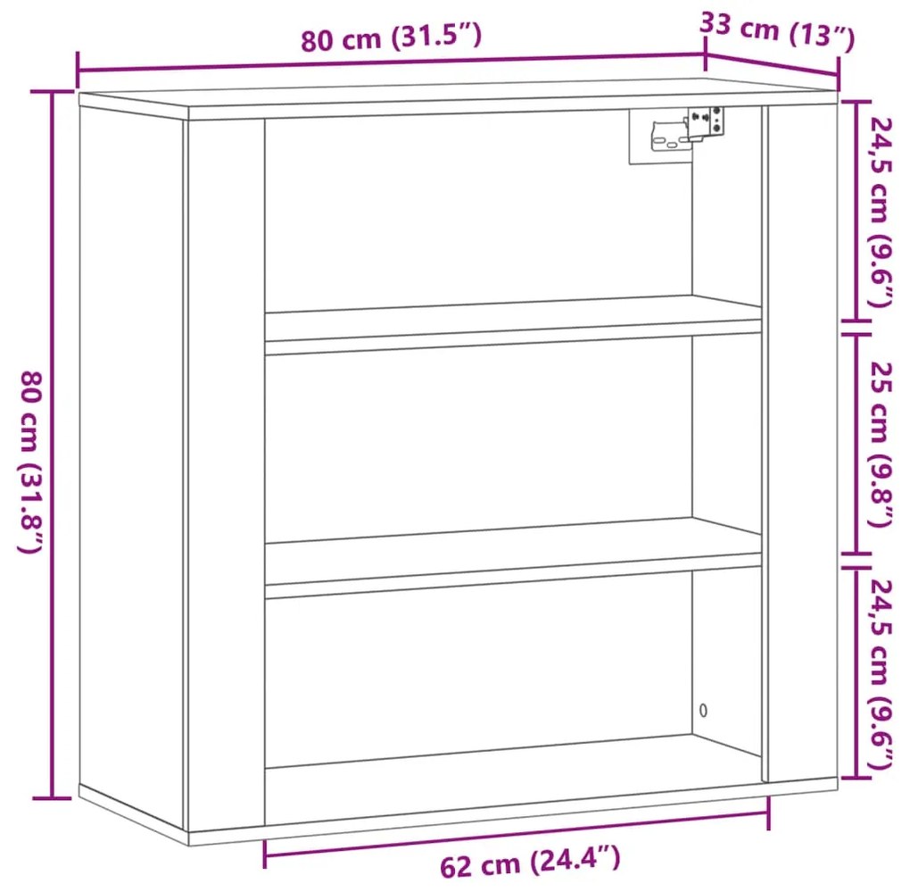 ΝΤΟΥΛΑΠΙ ΤΟΙΧΟΥ ΑΡΤΙΣΙΑΝΗ ΔΡΥΣ 80X33X80 ΕΚ. ΕΠΕΞΕΡΓΑΣΜΕΝΟ ΞΥΛΟ 857088