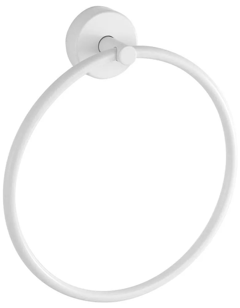 Κρεμάστρα Πετσέτας Κρίκος Moderno 222066 White Mat Karag Stainless Steel