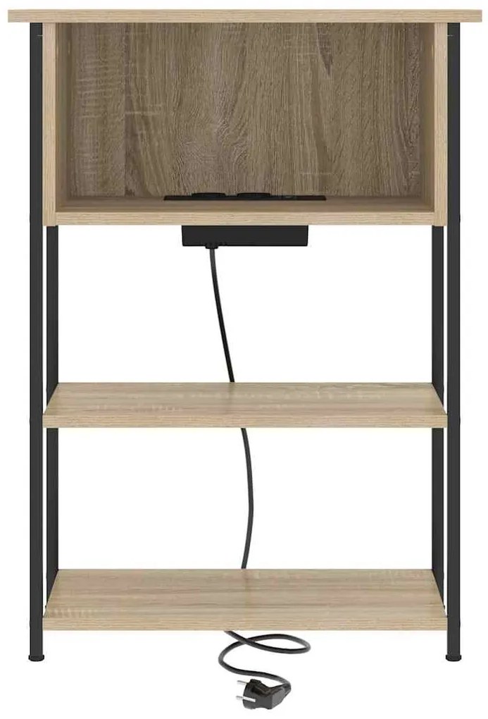 vidaXL Κομοδίνο Sonoma Δρυς 55 x 31 x 76 εκ Επεξεργασμένο ξύλο