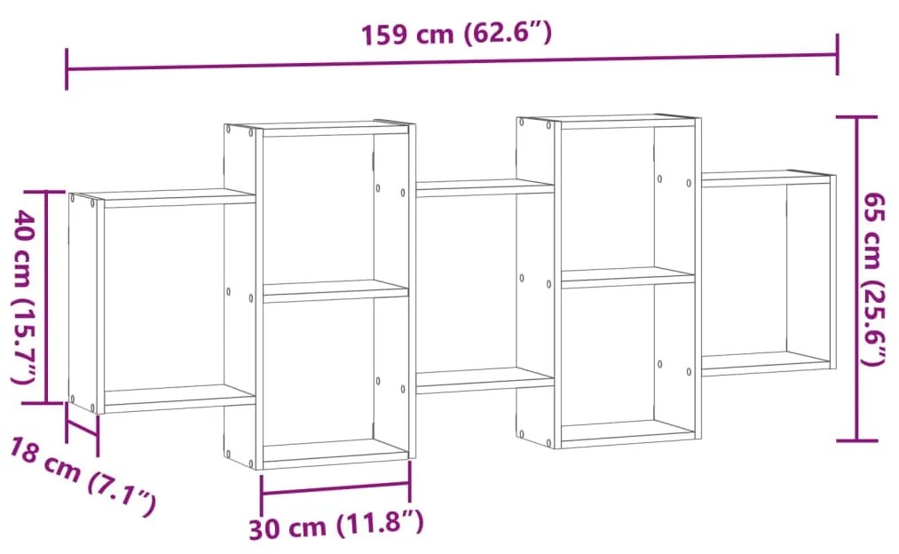 ΡΑΦΙΕΡΑ ΤΟΙΧΟΥ ΚΑΦΕ ΔΡΥΣ 159X18X65 ΕΚ. ΑΠΟ ΕΠΕΞΕΡΓΑΣΜΕΝΟ ΞΥΛΟ 853215