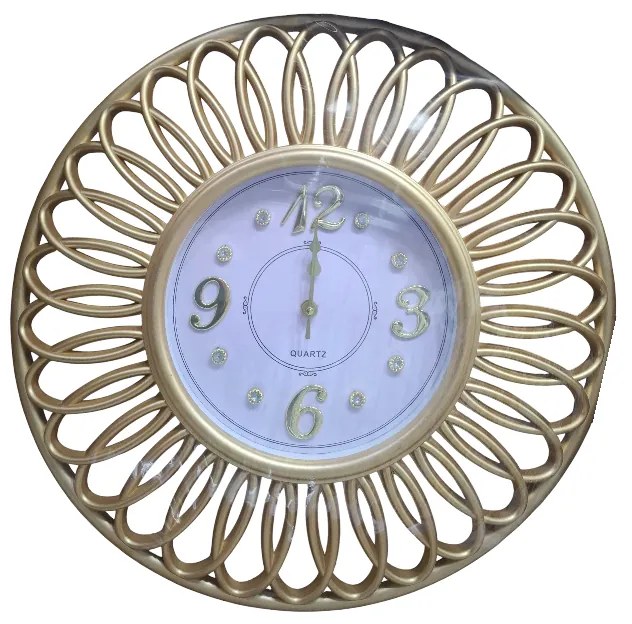 Ρολόι τοίχου - Vintage - CZK-869T - 368699 - Gold-368699_go