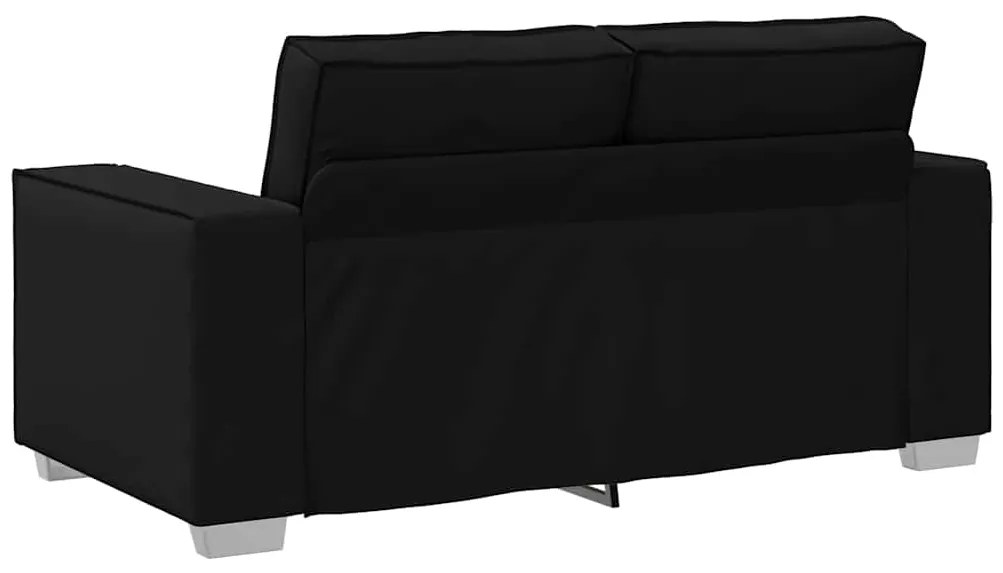 vidaXL Πολυθρόνα-καναπές με μαξιλάρι Μαύρο 160 x 78 x 84 εκ. Δερματίνη