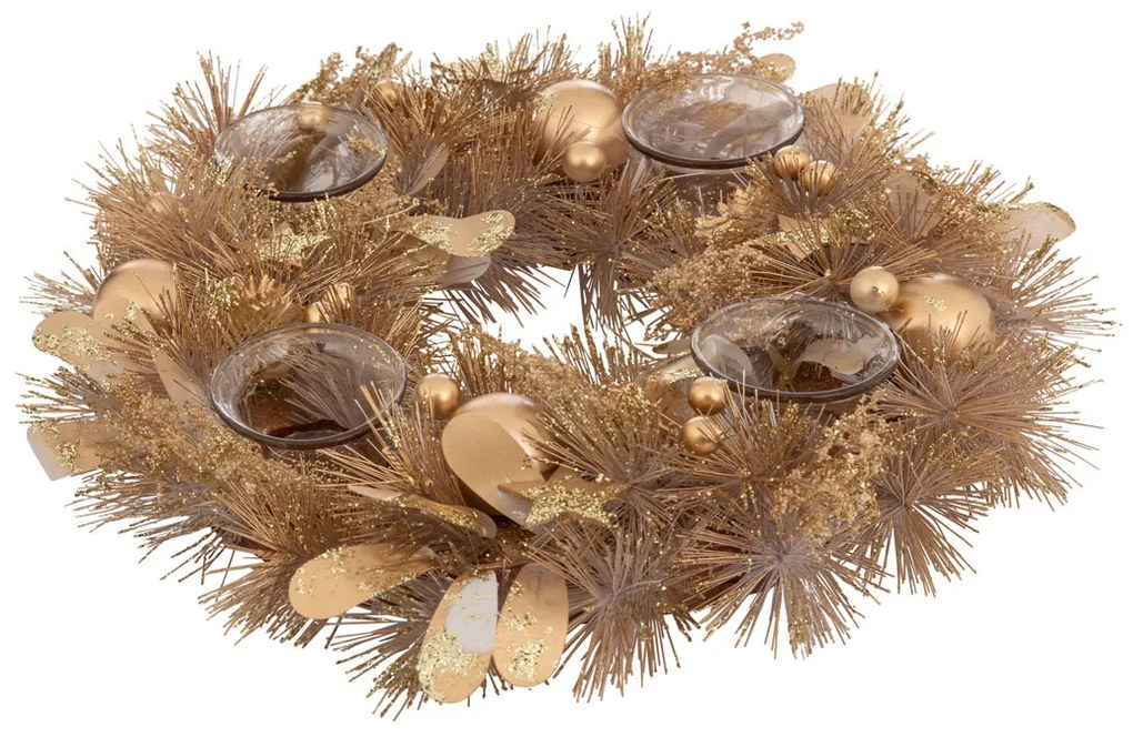 Χριστουγεννιάτικο Στεφάνι - Κηροπήγιο (Φ33x7) A-S 208435