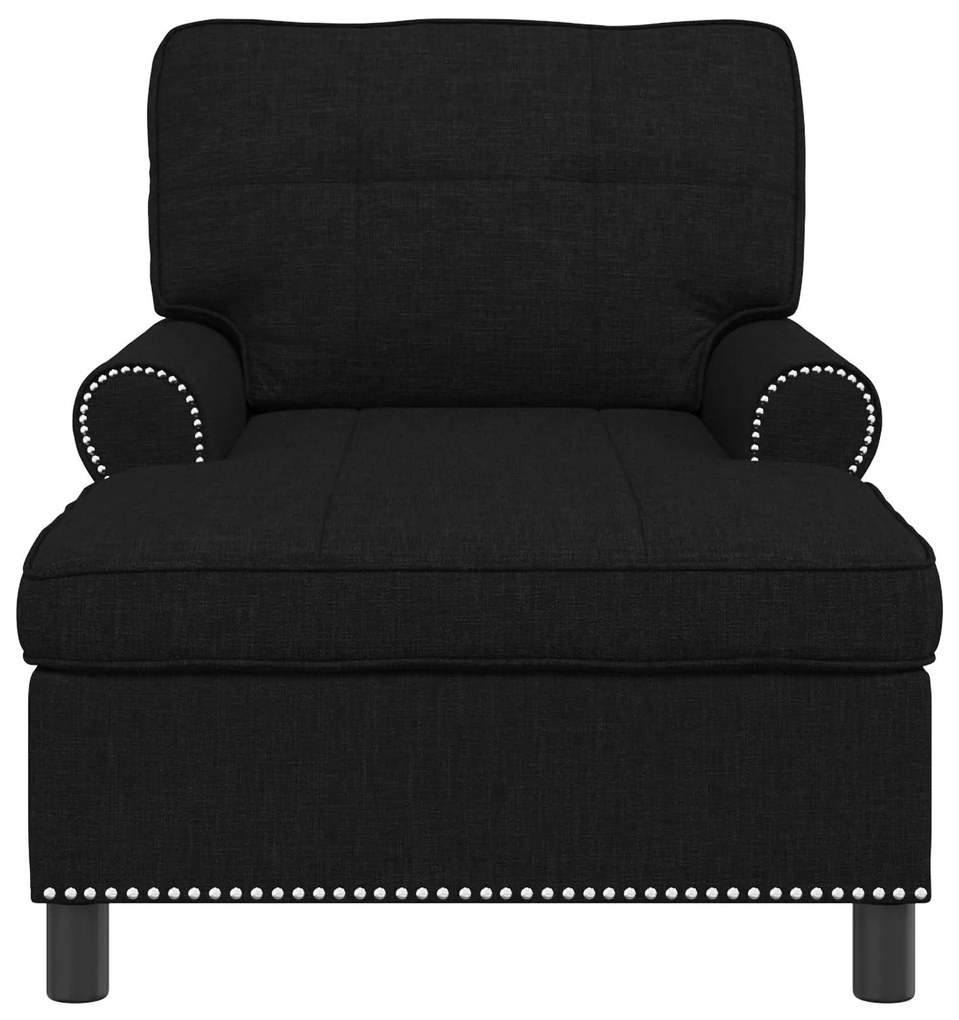 vidaXL Χαλάρωση με μαξιλάρι Μαύρο 91 x 157 x 91 εκ. ύφασμα