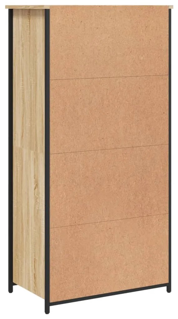 vidaXL Ντουλάπι Sonoma Δρυς 62x36x121,5 εκ. από Επεξεργασμένο Ξύλο