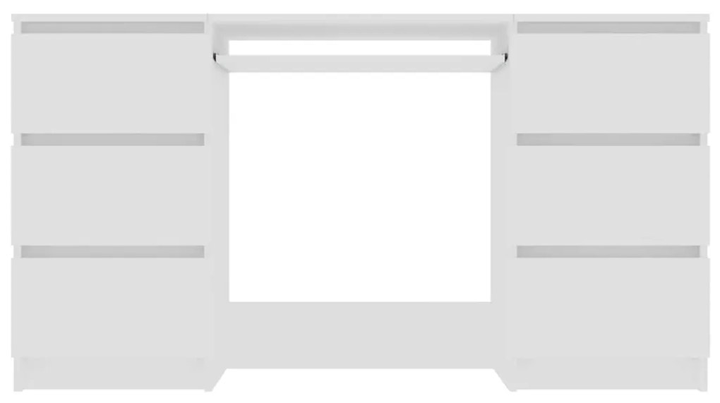 vidaXL Γραφείο Λευκό 140 x 50 x 77 εκ. από Επεξ. Ξύλο
