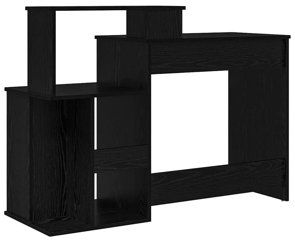 vidaXL Γραφείο Μαύρη Οξυά 120,5 x 44 x 88,5 εκ Επεξεργασμένο ξύλο