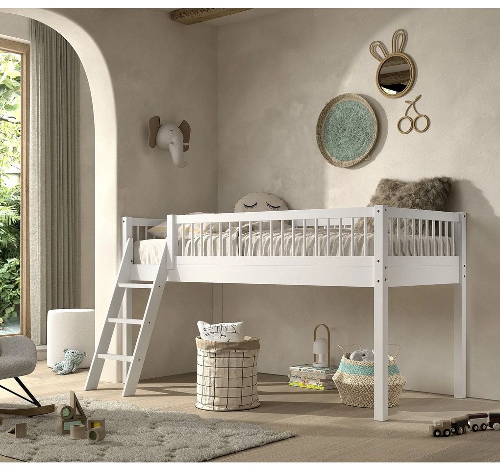 Forrest Μονό Mid-sleeper Κρεβάτι από Μασίφ Ξύλο Οξιάς