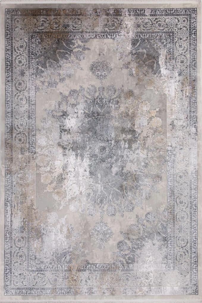 Χαλί Bamboo Silk 8098A Light Grey-Anthracite Royal Carpet 160X230cm