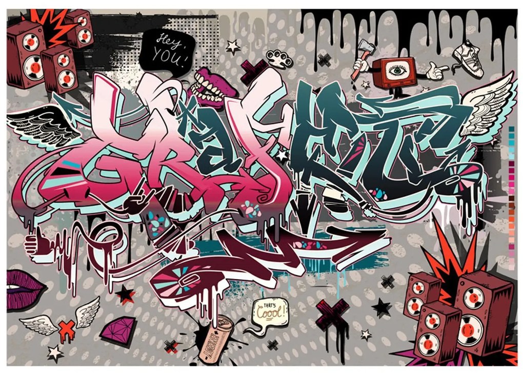 Φωτοταπετσαρία - Graffiti: hey You! 400x280