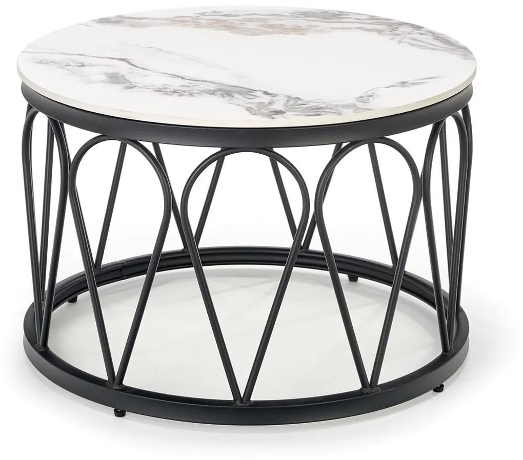 FORMOSA set of 2 coffee tables, white marble DIOMMI V-CH-FORMOSA-LAW