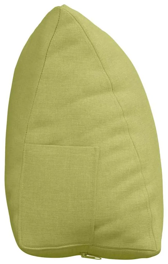 vidaXL Μαξιλάρι Πλάτης Ανοιχτό Πράσινο 45 x 20 x 35 εκ. ύφασμα