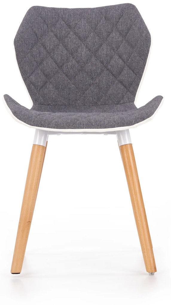 K277 chair, color: grey / white DIOMMI V-CH-K/277-KR-POPIEL