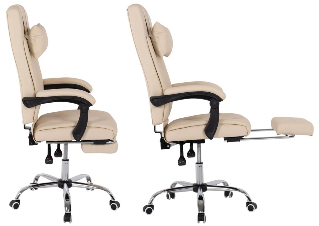 ΠΟΛΥΘΡΟΝΑ ΓΡΑΦΕΙΟΥ ΔΙΕΥΘΥΝΤΙΚΗ ΜΠΕΖ ΜΕ ΠΤΥΣΣΟΜΕΝΟ ΥΠΟΠΟΔΙΟ 58Χ71Χ128Υεκ.