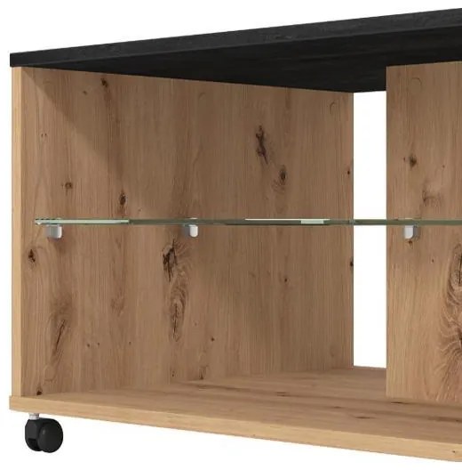 Τραπεζάκι Σαλονιού Norte Artisan Oak - Carbon 101x60x45 εκ. 101x60x45 εκ.