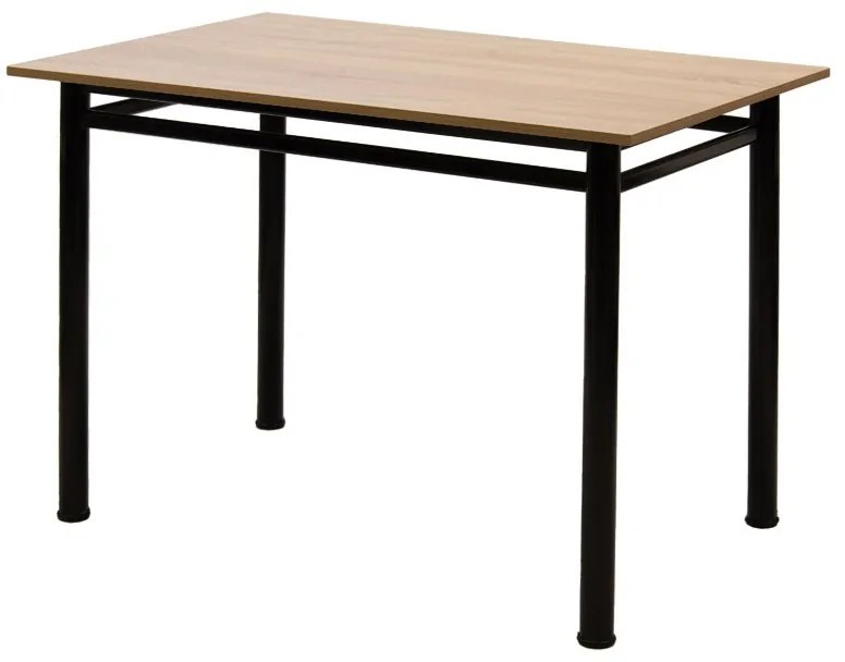 Τραπέζι &quot;DINNER&quot; σε δρυς-μαύρο χρώμα 110x70x77