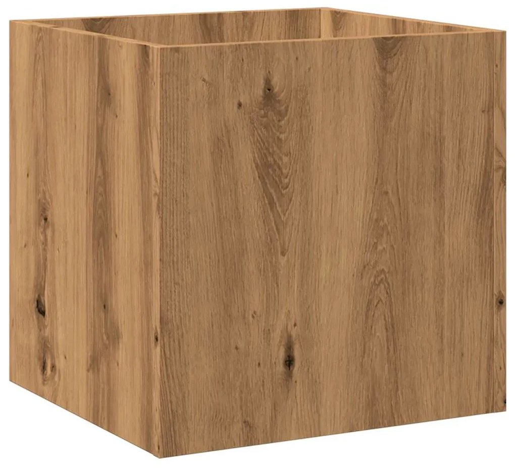 vidaXL Κουτί γλάστρας Artisan Oak 40x40x40 cm Κατασκευασμένο ξύλο