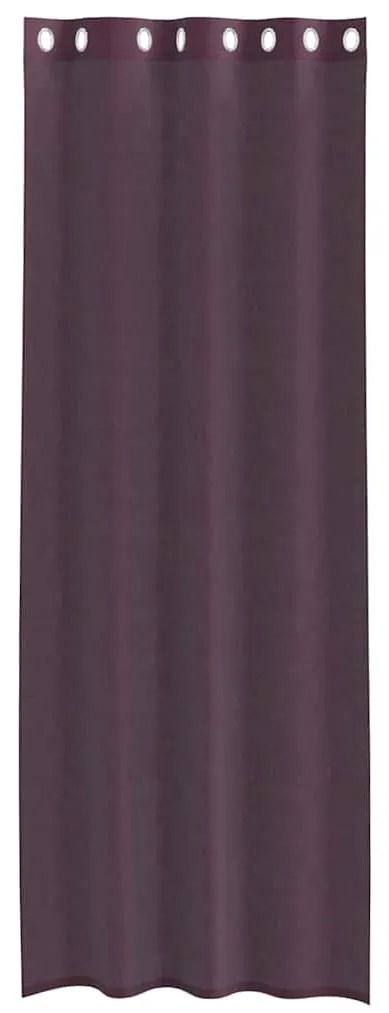 vidaXL Κουρτίνες Voile με ροδέλες 2 τεμάχια Μοβ 140x300 εκ.