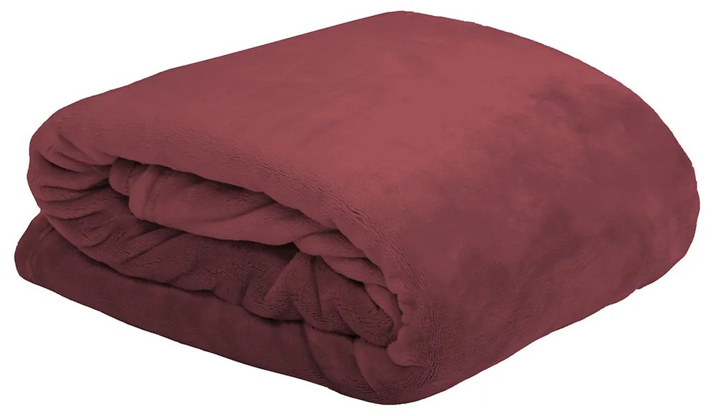 Κουβέρτα Καναπέ Fleece (130x160) S-F Doudou Marsala P25792028