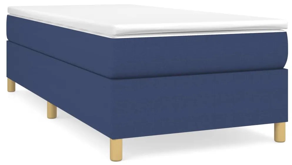 ΚΡΕΒΑΤΙ BOXSPRING ΜΕ ΣΤΡΩΜΑ ΜΠΛΕ 90X190 ΕΚ.ΥΦΑΣΜΑΤΙΝΟ 3144488