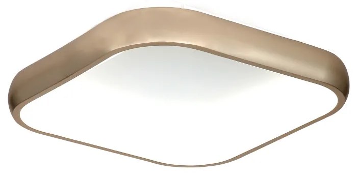InLight Πλαφονιέρα οροφής LED 40W 3CCT από χρυσαφί μέταλλο και λευκό ακρυλικό D:45cm (42031-Golden)
