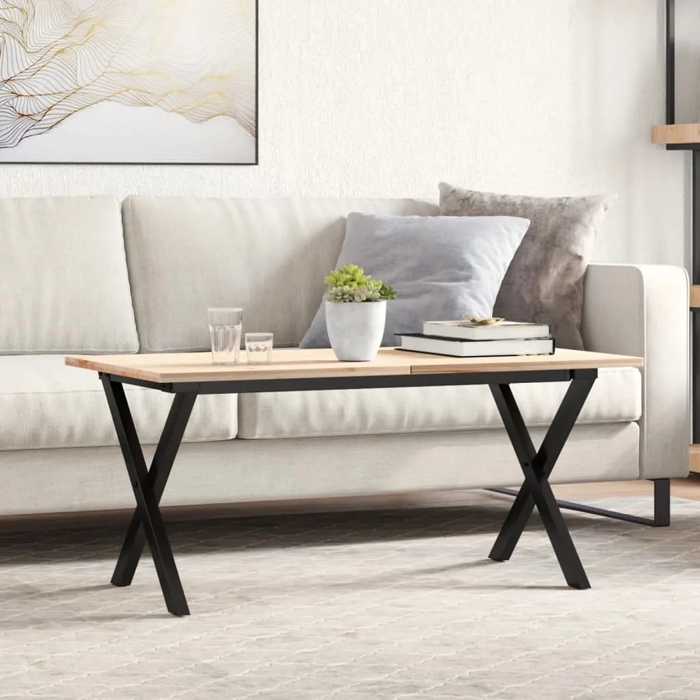 vidaXL Πόδια Τραπεζιού Σαλονιού σε Σχήμα «Χ» 80x40x43 εκ. Ατσάλι