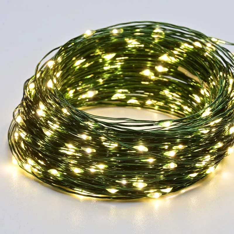 Διακοσμητική Γιρλάντα Μπαταρίας Με 20 LED Φωτάκια Aca Warm White X0120151