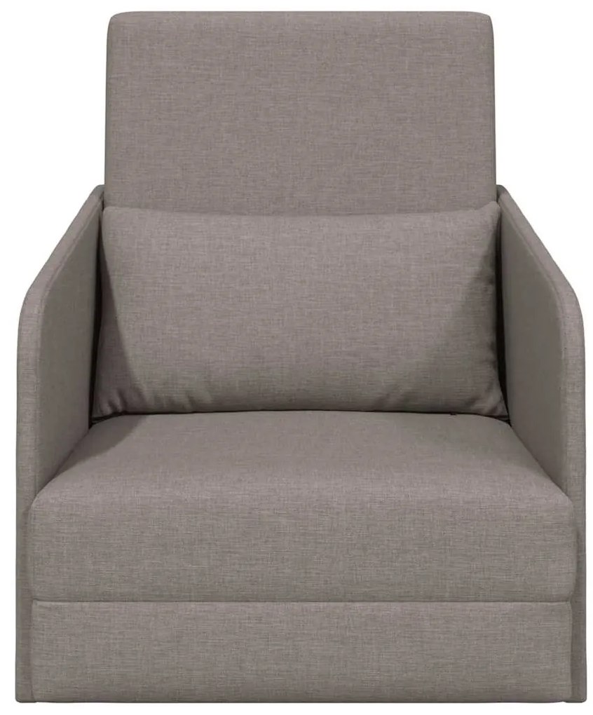 vidaXL Κρεβάτι καναπές Taupe 65 x 80 x 83 εκ. ύφασμα