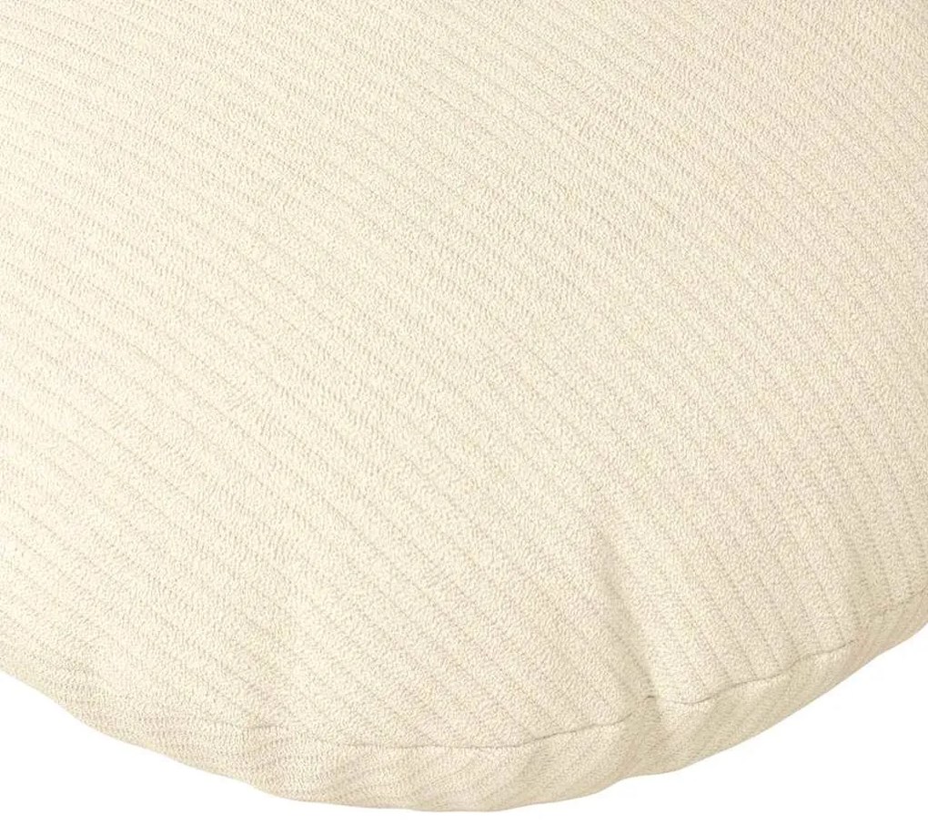 vidaXL Μαξιλάρια καθισμάτων 2 pcs Κρεμ Ø 80 cm Υφασμάτινο Κορντουρά