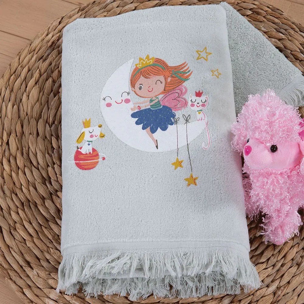 Πετσέτες Παιδικές Sweet Dreams (Σετ 2τμχ) Mint Nef-Nef Homeware Σετ Πετσέτες 70x140cm 100% Cotton