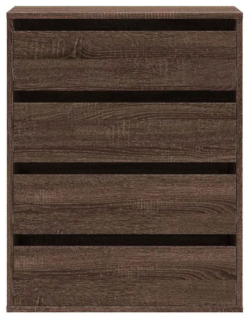 vidaXL Συρταριέρα Καφέ Δρυς 60x41x76 εκ. από Επεξεργ. Ξύλο