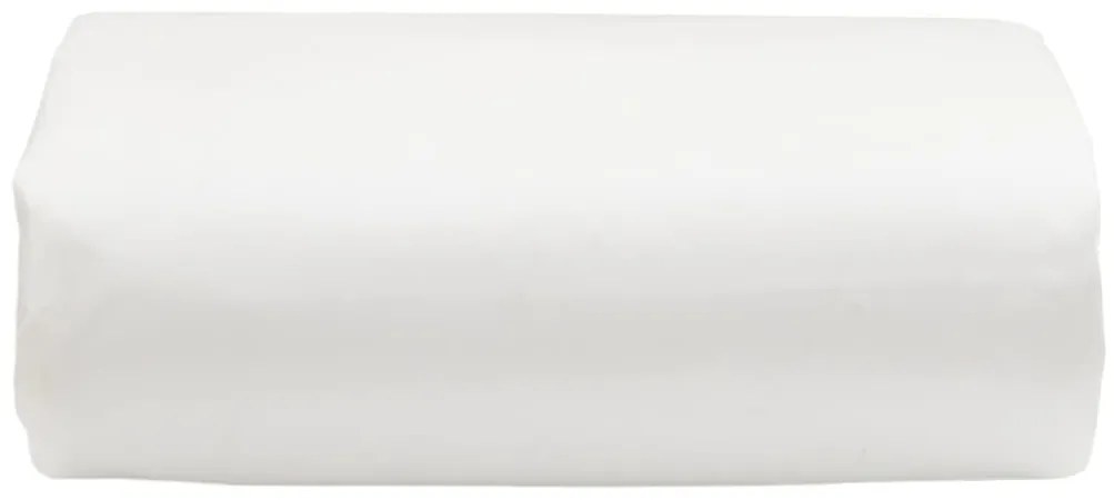vidaXL Μουσαμάς Λευκός 2,5x4,5 μ. 650 γρ./μ²